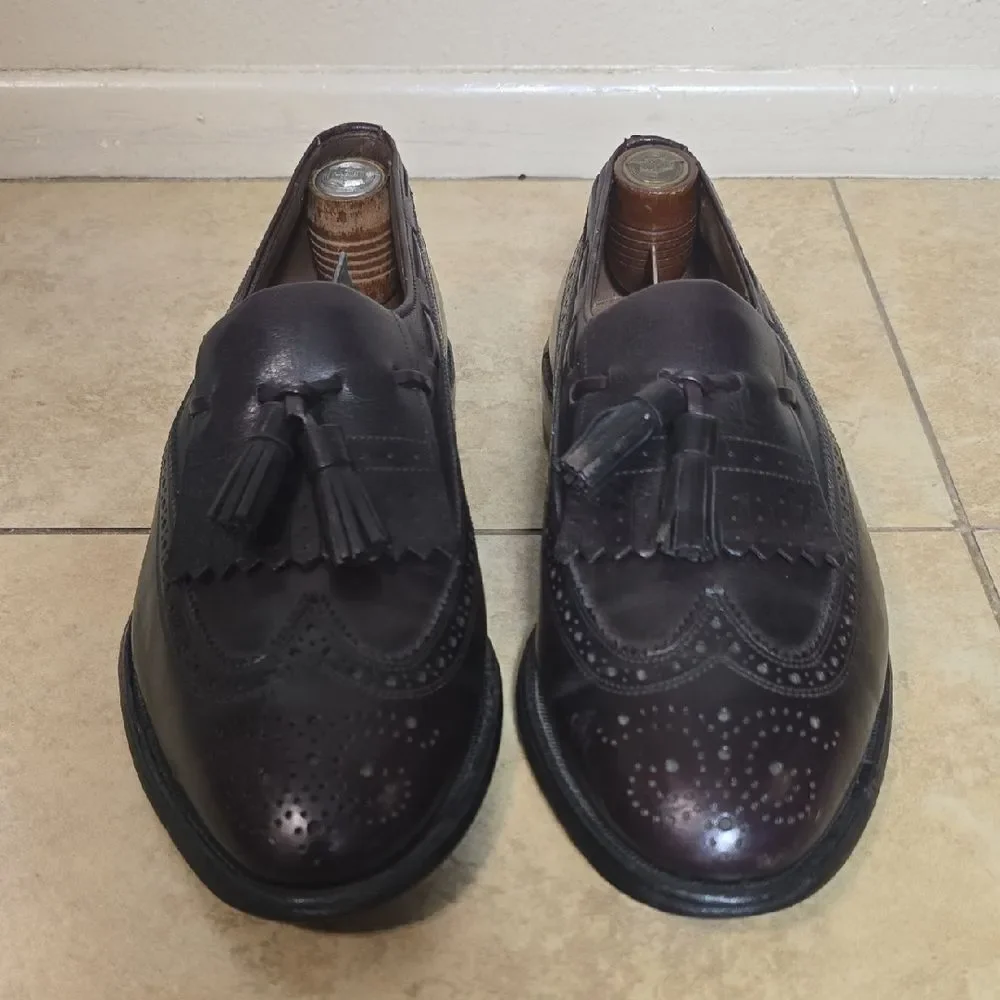 Allen Edmonds Dark Brown Tassel Loafers